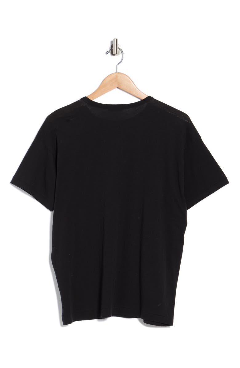 BUCK MASON Japanese De-Luxe Cotton & Linen Blend T-Shirt, Alternate, color, Black