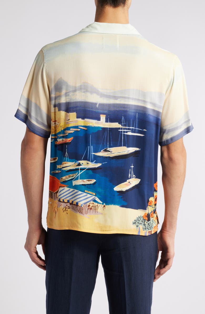 Percival Symi Cove Camp Shirt, Alternate, color, Ecru