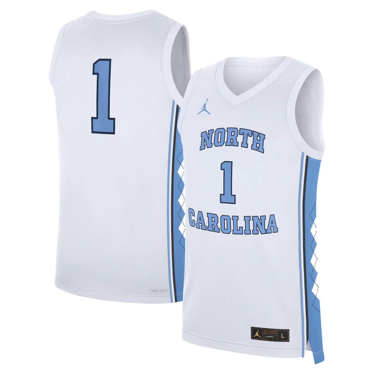 north carolina jordan jersey mens