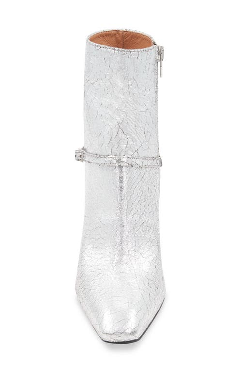 Bcbg Ravi Block Heel Bootie In Silver