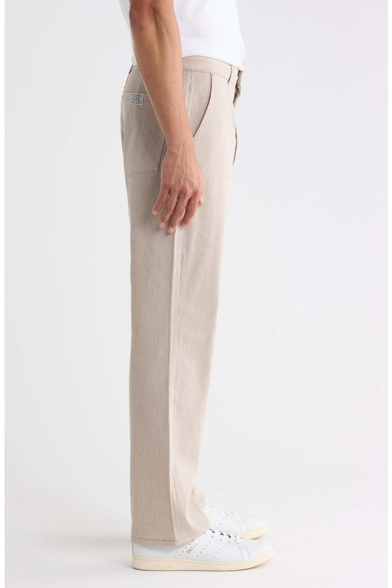 Hicory Stripe Cotton Blend Pants, Alternate, color, HICKORY BROWN STRIPE