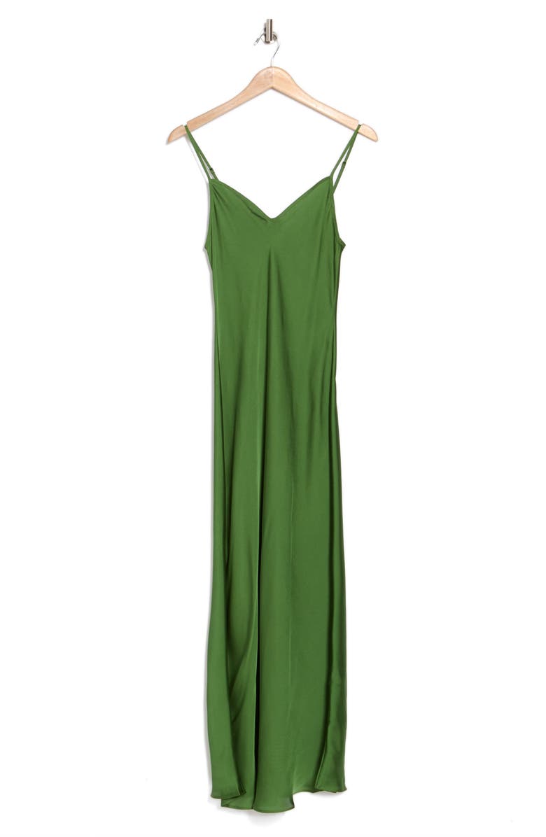 AllSaints Bryony Slipdress, Alternate, color, Forest Green