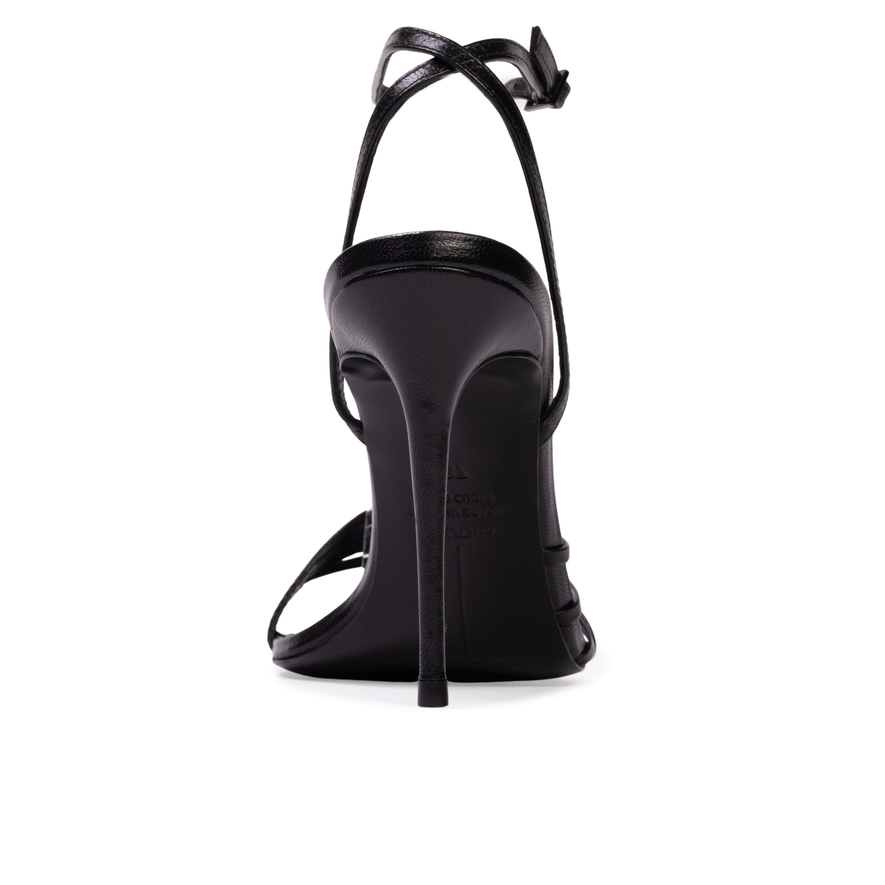 BLACK SUEDE STUDIO Ella 100 Sandal, Alternate, color, Black Leather