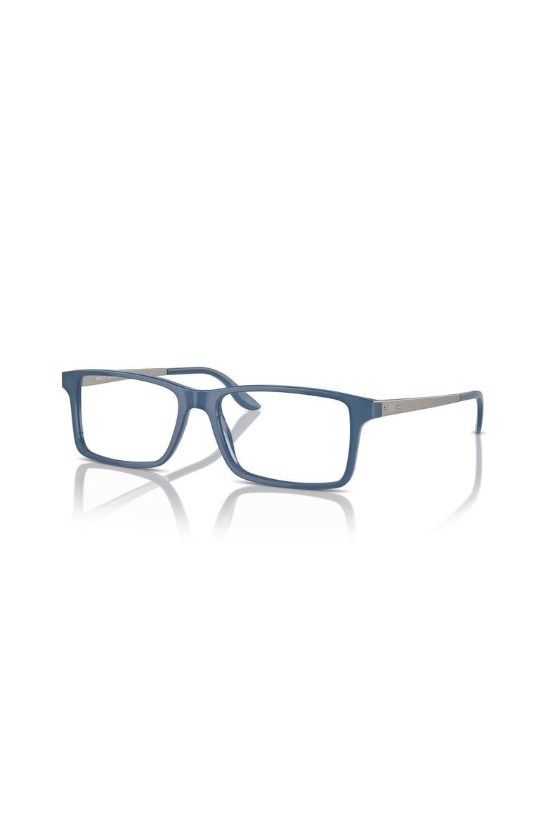 55mm Rectangle optical glasses, Main, color, Blue