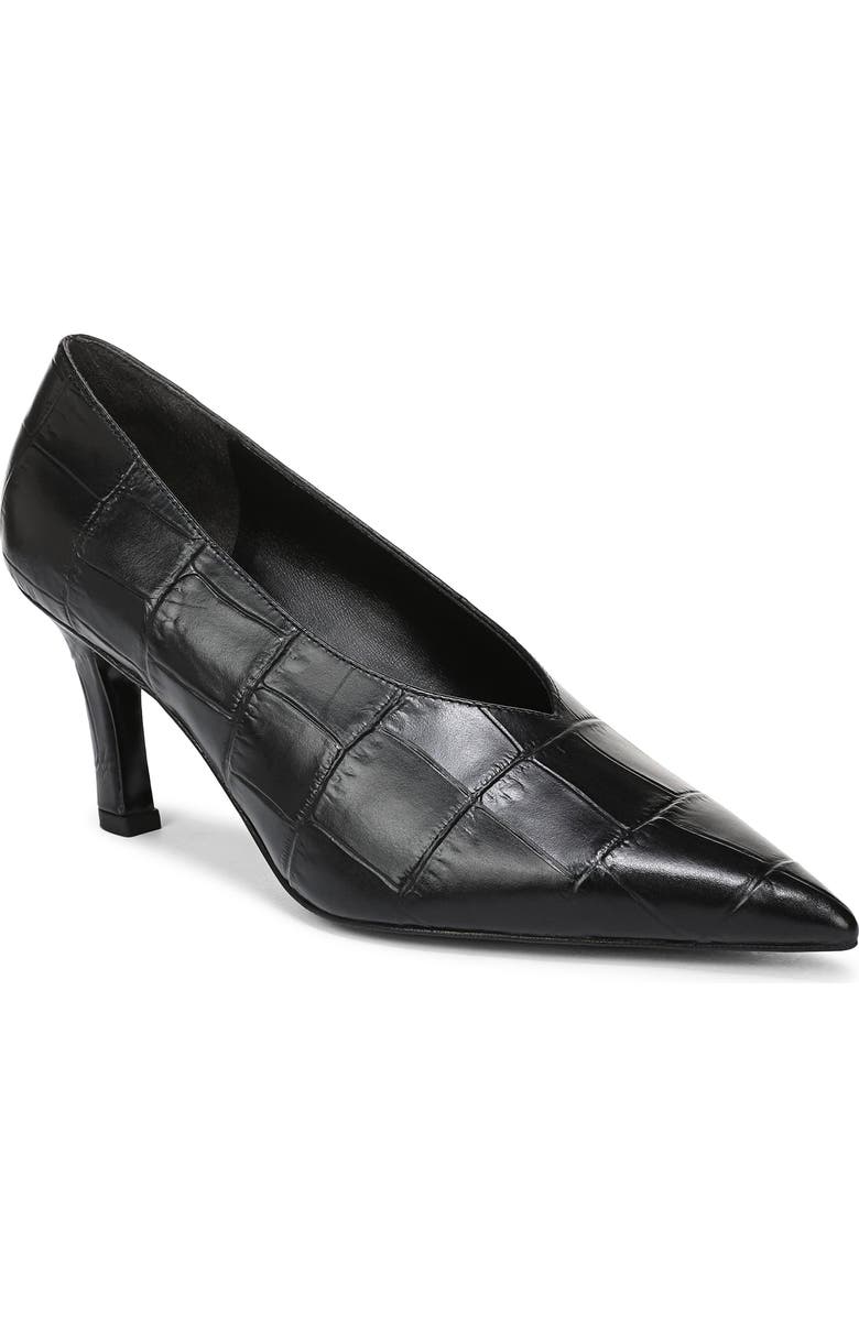 Favorite Daughter Kenna Pointed Toe Pump, Main, color, Black Croc