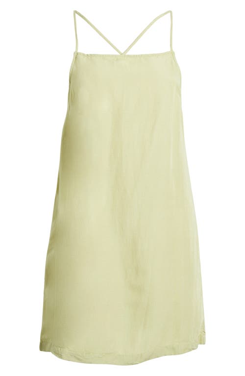 Rip Curl Premium Surf Holiday Linen Blend Minidress In Sage