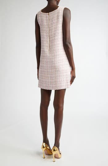Metallic Tweed Shift Dress