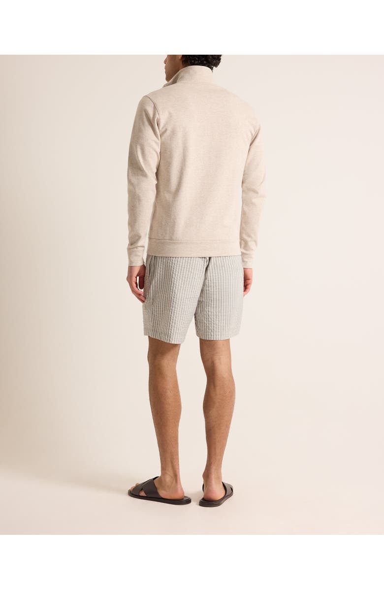 Orlebar Brown Isar Cashmere Classic Fit Cashmere Blend Half Zip, Alternate, color, Biscuit Melange