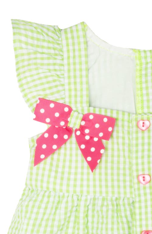 Rare Editions Baby Girls Watermelon Seersucker Dress