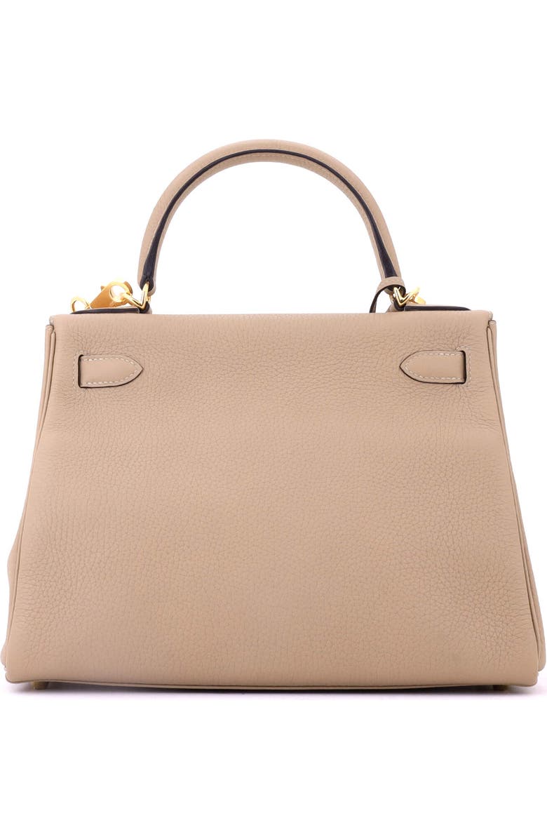 Pre-Owned Hermes Kelly Handbag Light Clemence with Gold Hardware 28, Alternate, color, Trench