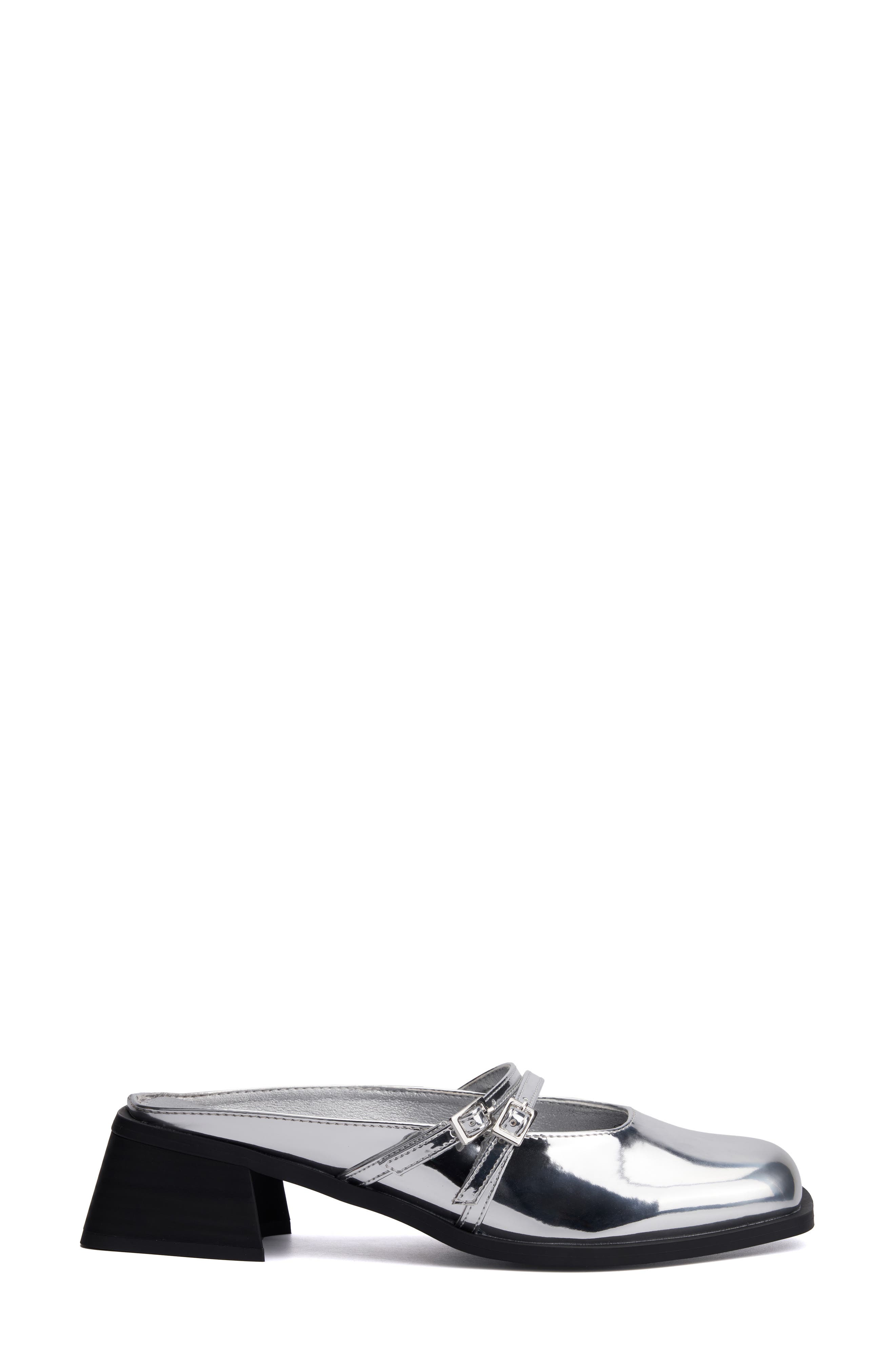 OLIVIA MILLER Aquarius Mule, Alternate, color, Silver