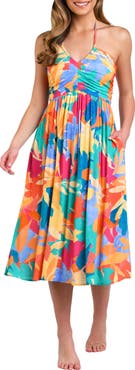 La Blanca Fantasy Resort Halter Cover-Up Dress
