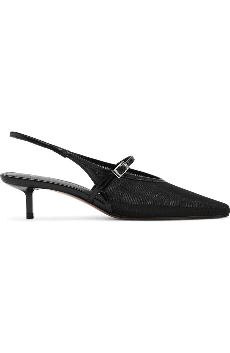 MANGO Slingback Mule, Alternate, color, Black