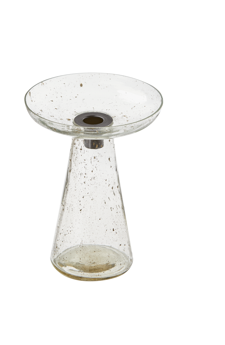 tag Leon Glass Taper Holder Lg Clear Clear Glass Everyday,Summer, Main, color, Clear