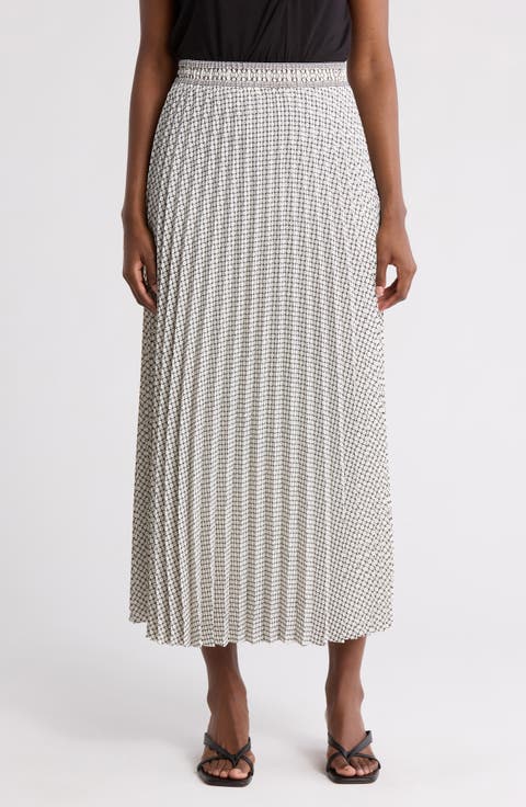Pleated Maxi Skirt