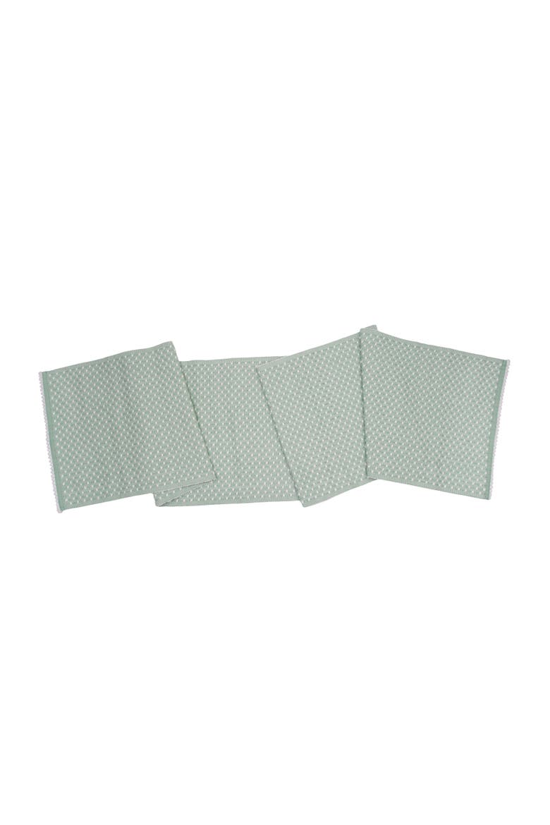 Bahar Machine Wash Table Runner 14 x 72", Main, color, Green
