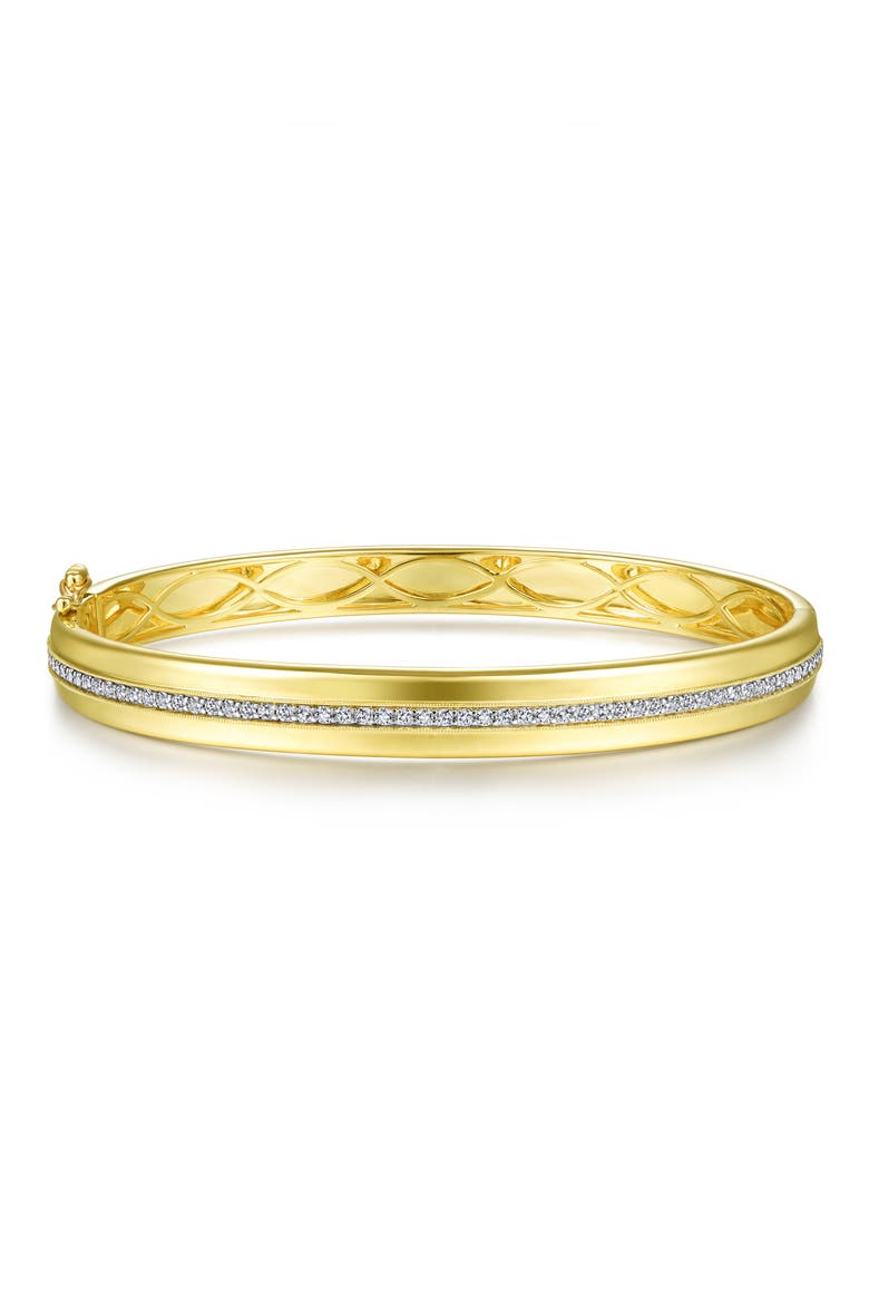 14K Gold Diamond Bangle, Main, color, 14K YELLOW GOLD