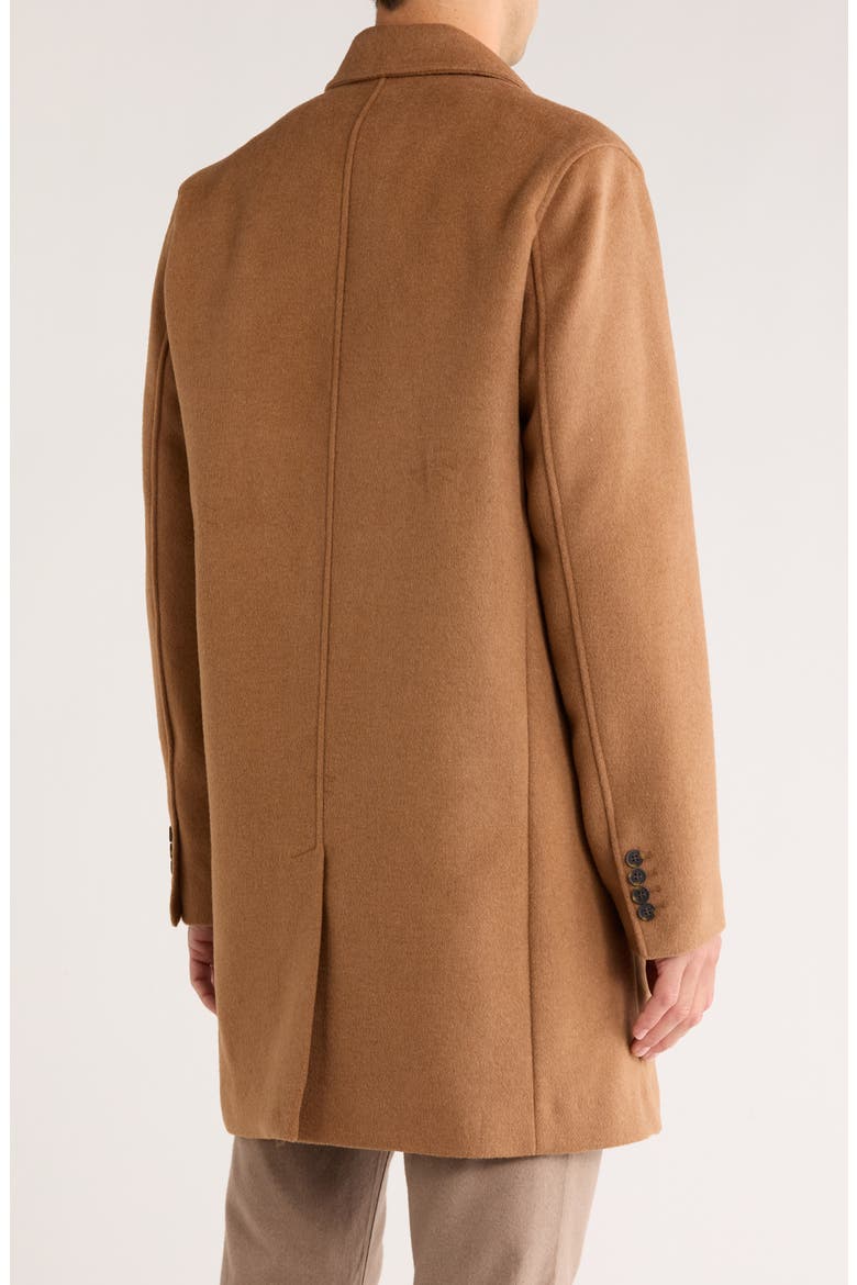 Classic Wool Blend Plush Notched Collar Coat, Alternate, color, CAMEL