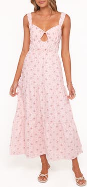 Petal & Pup Kendra Floral Keyhole Maxi Dress