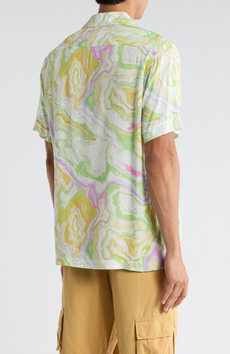 Billionaire Boys Club Clubhouse Camp Shirt, Alternate, color, Green Multi