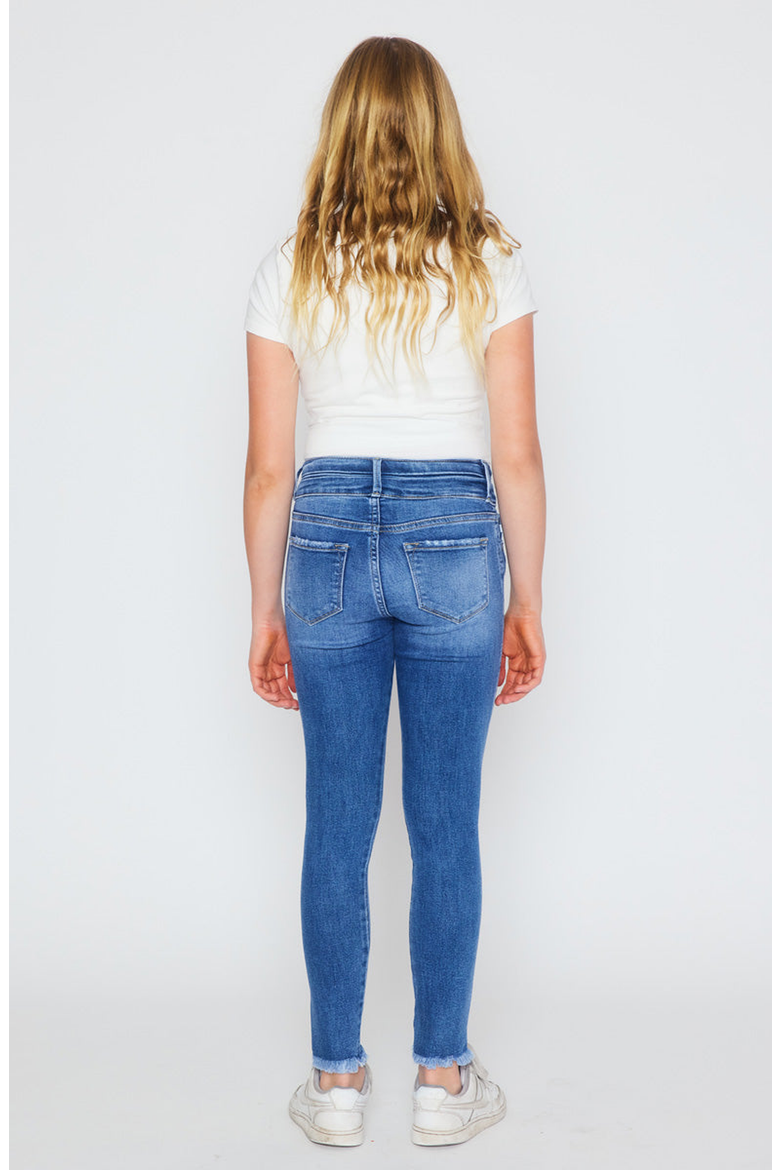 Bunnie High Rise Ankle Skinny Jeans, Alternate, color, Medium Wash