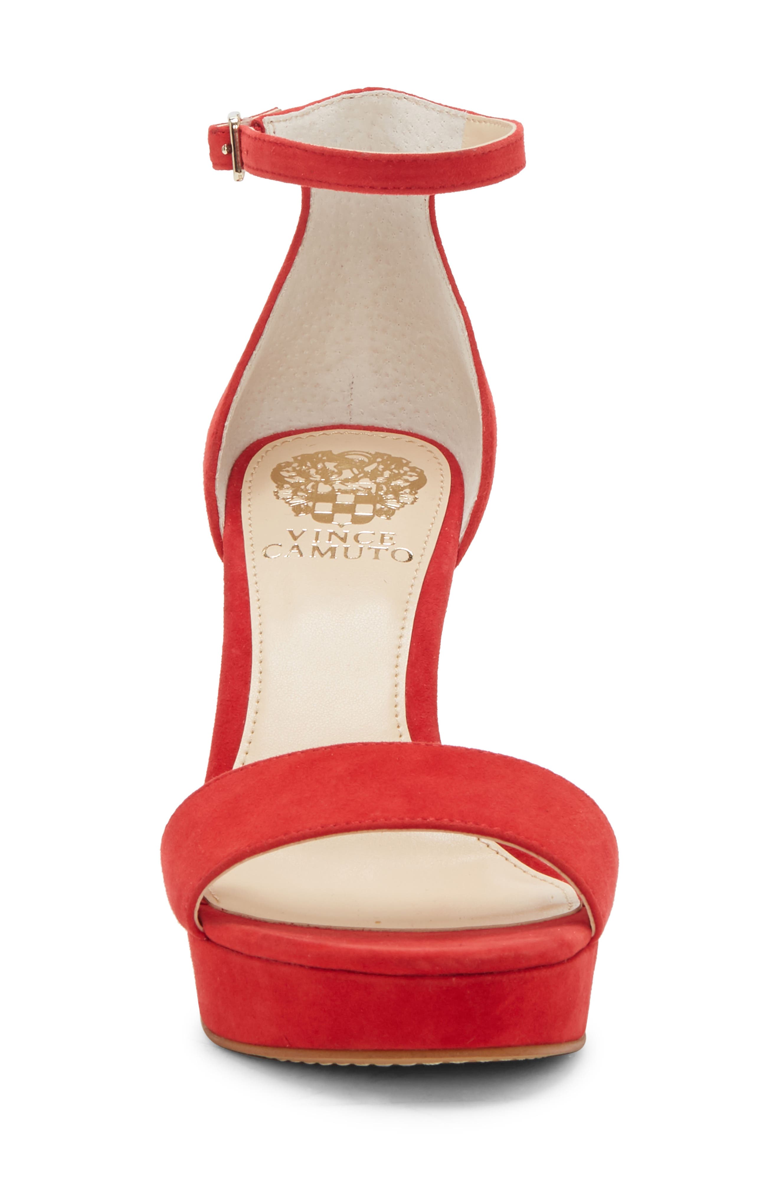 Sathina Sandal, Alternate, color, GLAMOUR RED SUEDE