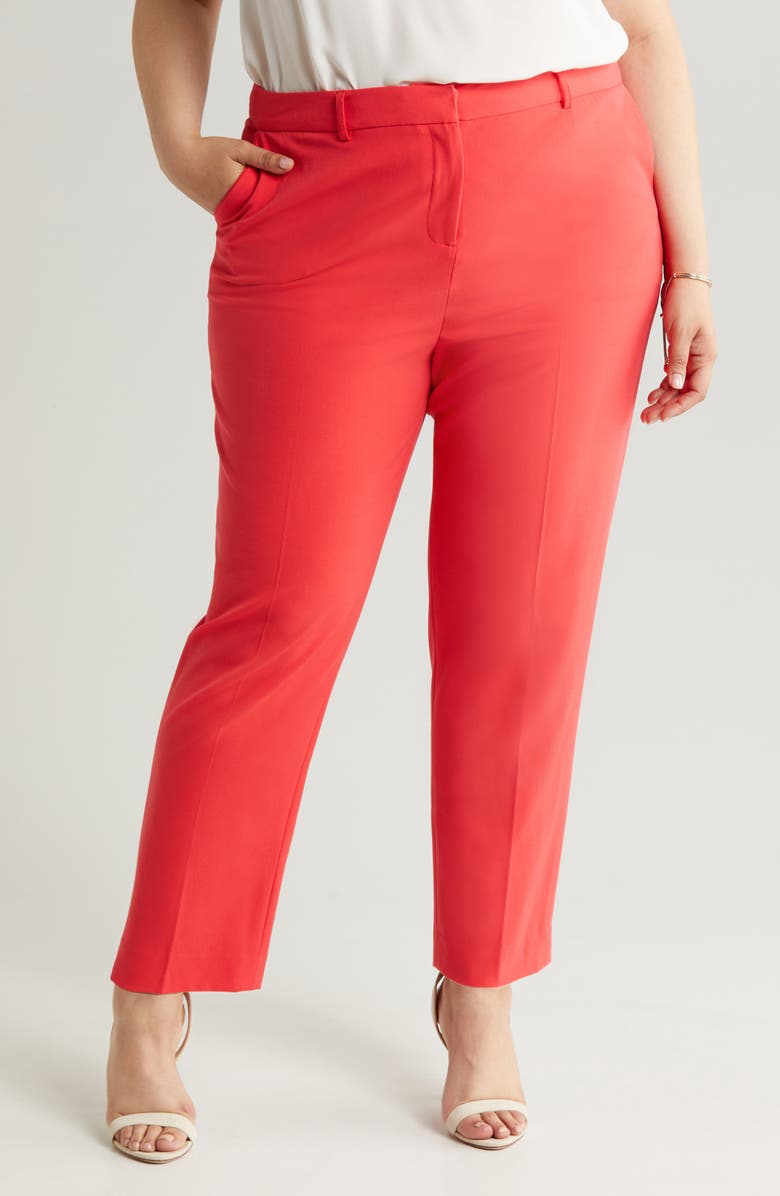 Tahari ASL Classic Pants, Alternate, color, Grenadine