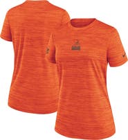 Nike Women's Nike Orange Cleveland Browns Sideline Velocity Dri-FIT T-Shirt