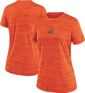 Nike Women's Nike Orange Cleveland Browns Sideline Velocity Dri-FIT T-Shirt