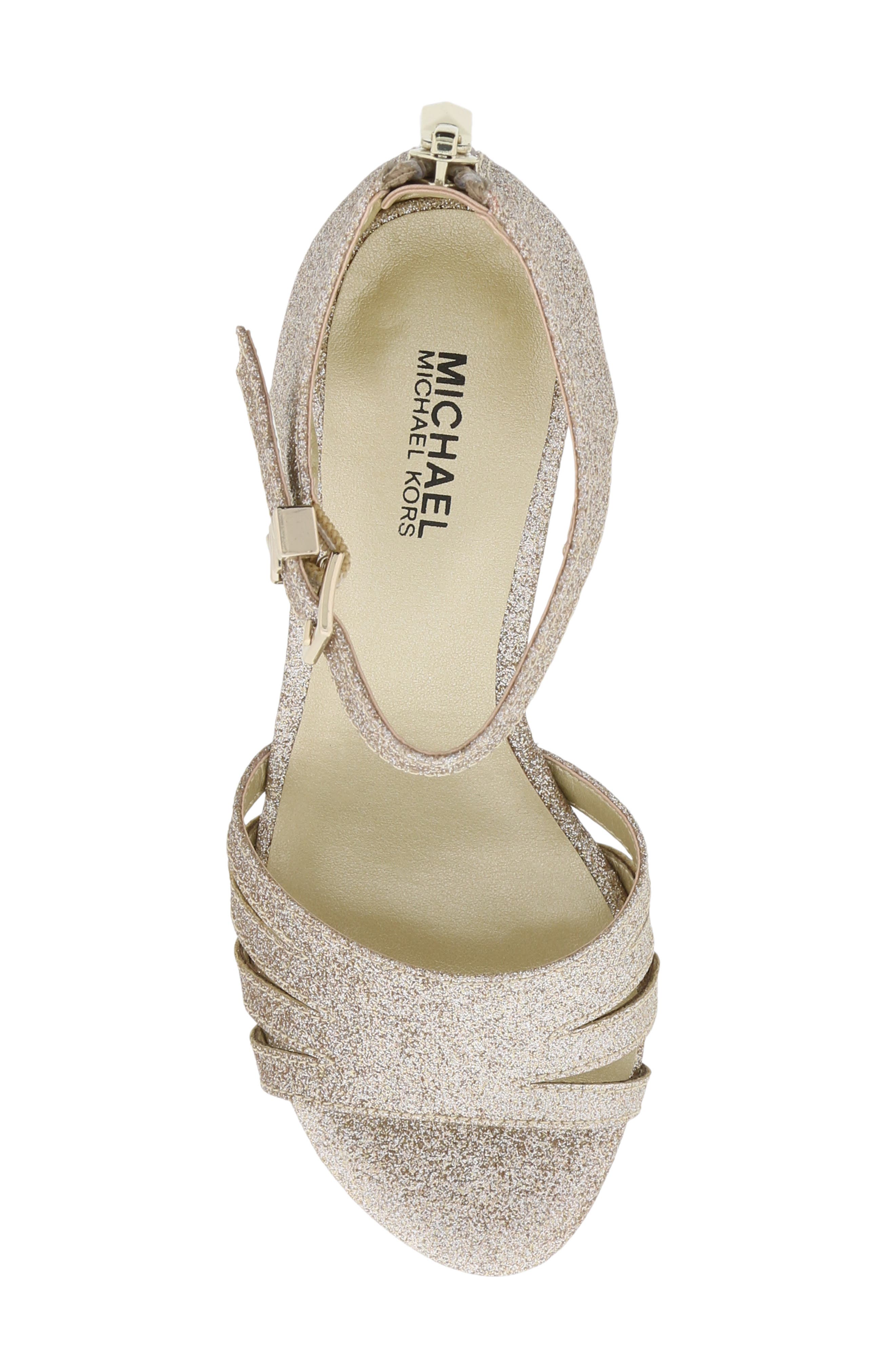MICHAEL Michael Kors Gemini Joi Glitter Sandal, Alternate, color, 