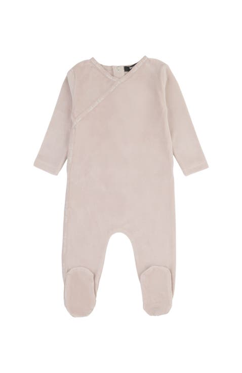 Rose Velour Wrap Footie Rose Velour Wrap Footie