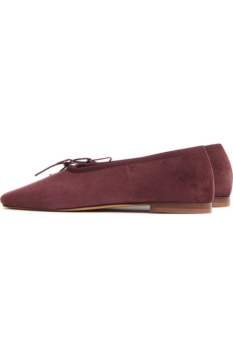 Mansur Gavriel Square Toe Ballet Flat, Alternate, color, Plum
