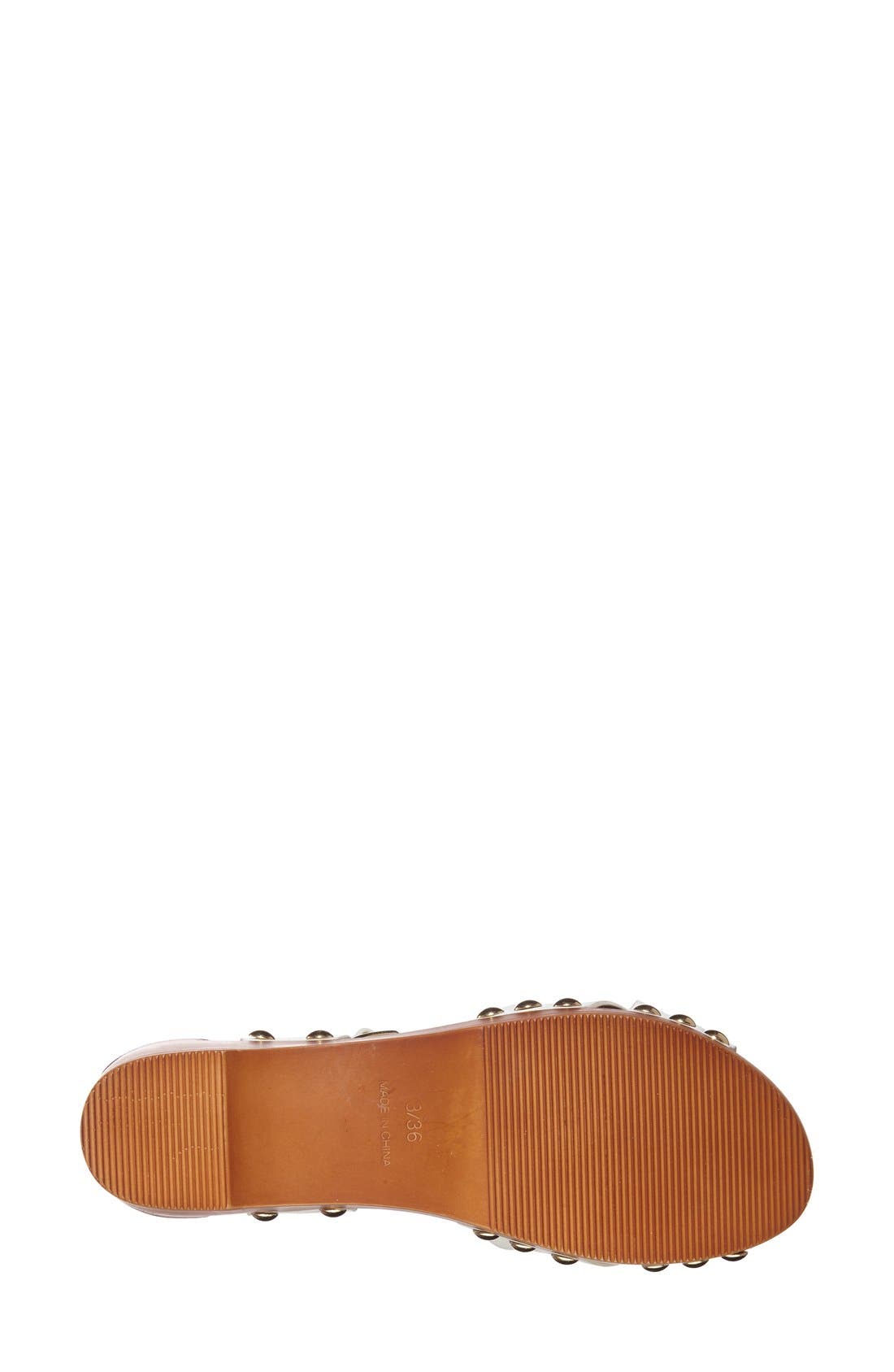 Clog Wedge Sandal, Alternate, color, WHITE