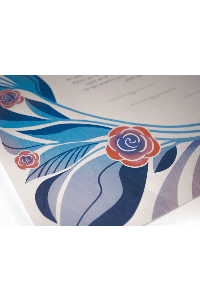 Petals Ketubah, Alternate, color, Multi