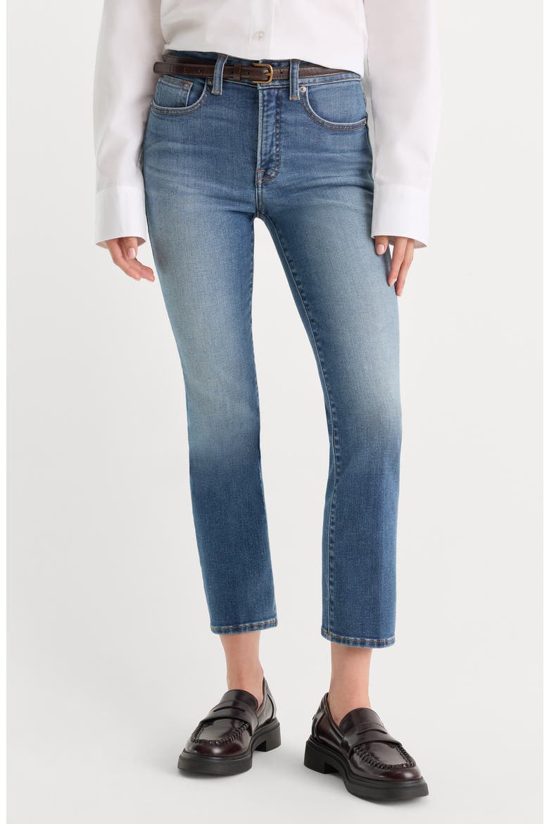 Good Legs High Waist Straight Leg Jeans, Main, color, INDIGO1327
