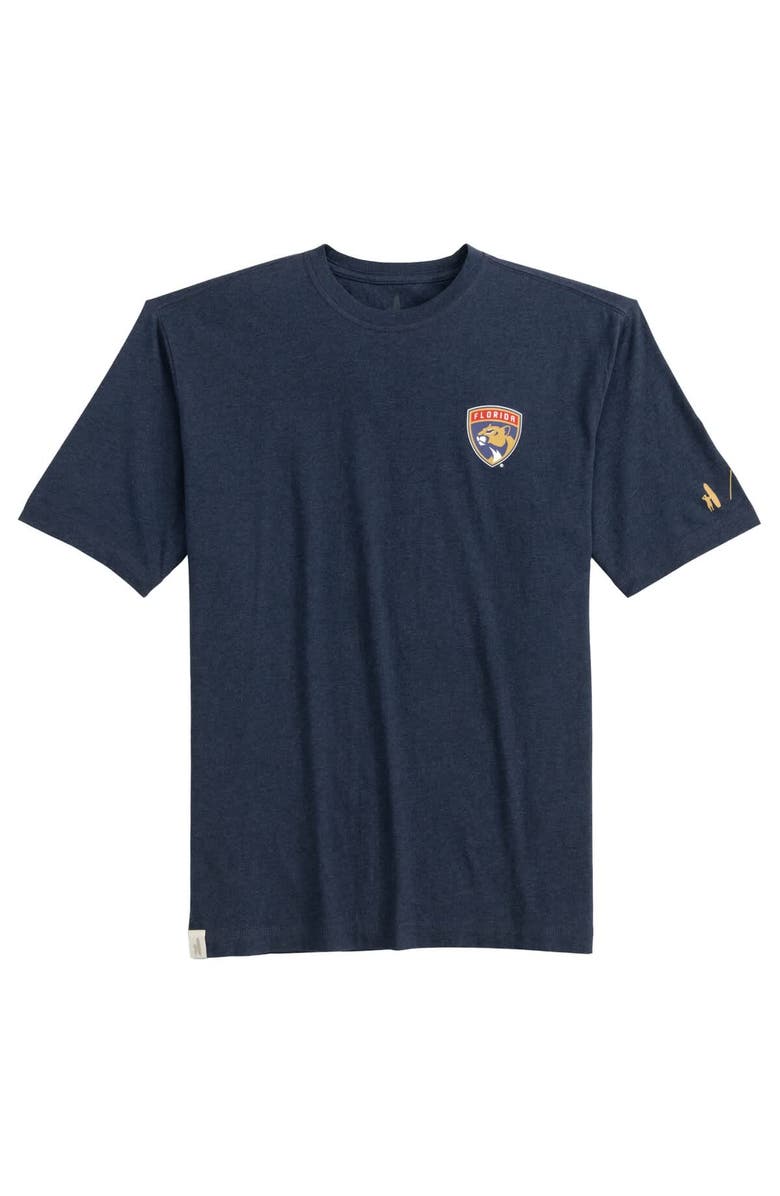 johnnie-O Men's johnnie-O Navy Florida Panthers Heathered Spencer T-Shirt, Alternate, color, Navy