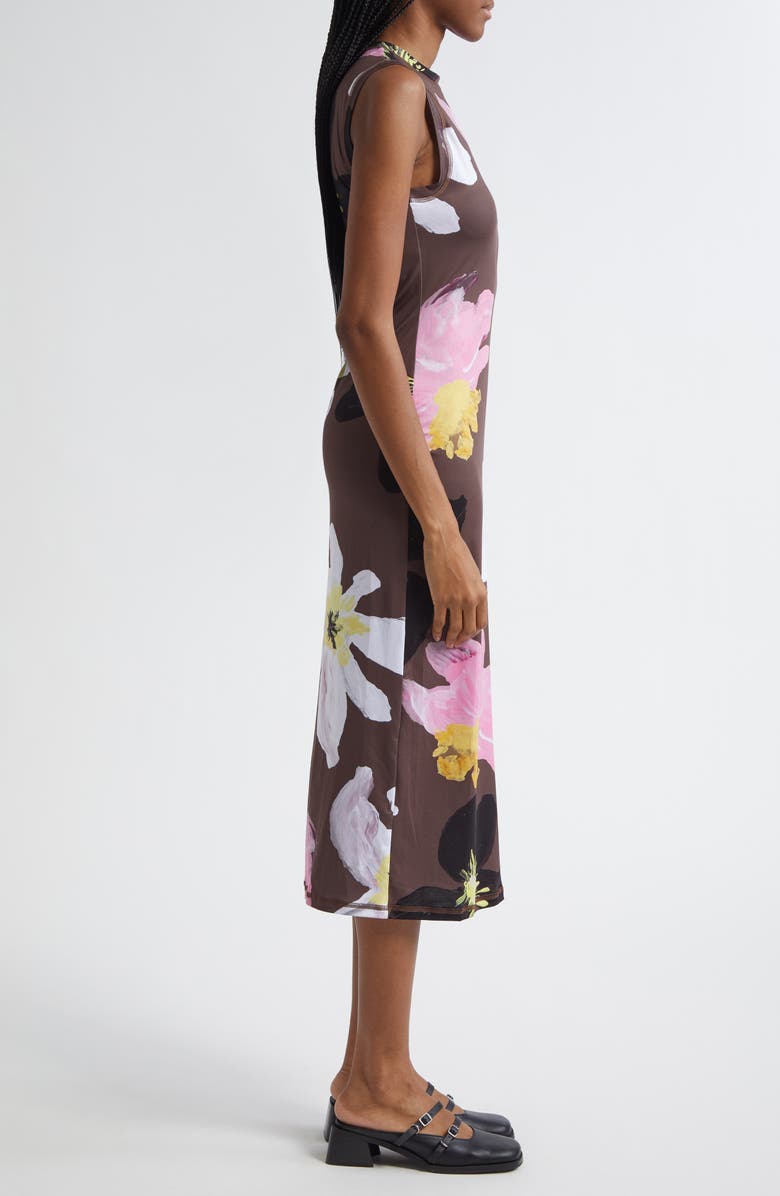Stine Goya Floral Jersey Tank Dress, Alternate, color, Wild Flowers