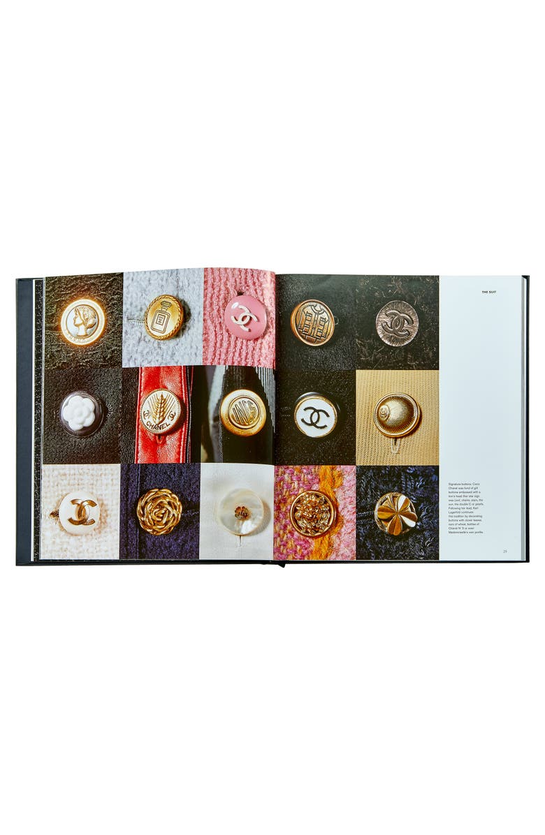 Graphic Image Chanel Collections and Creations Leather Coffee Table Book, Alternate, color, Black