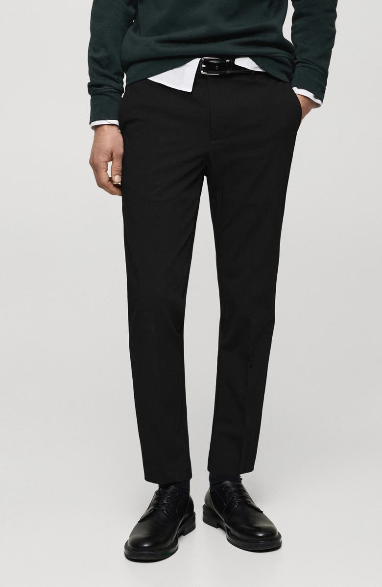 MANGO Slim Fit Stretch Pants, Main, color, 