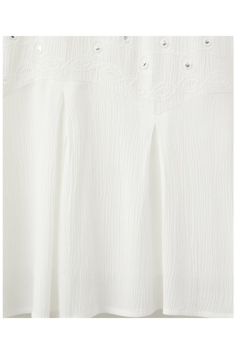Embroidered Mirror Mini Sundress, Alternate, color, OFF WHITE