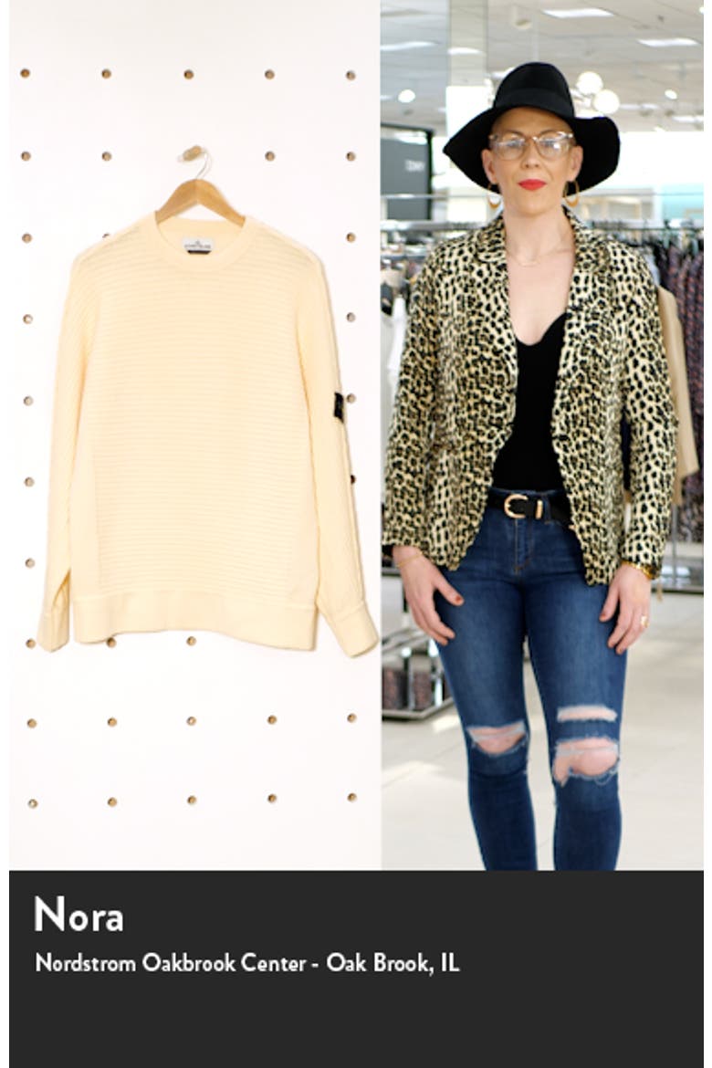 Logo Patch Slim Fit Knit Sweater video