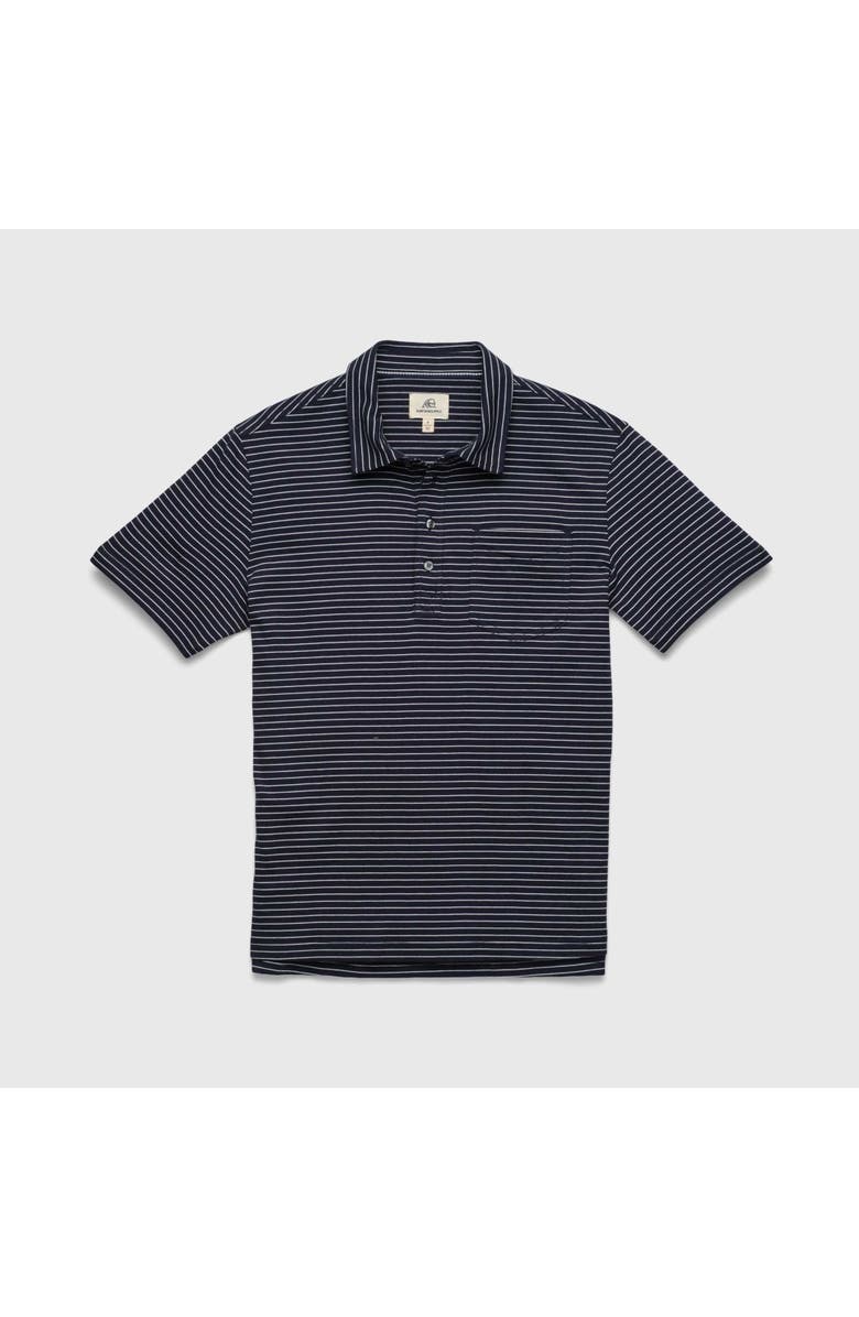 Surfside Supply Co. Michael Stripe Polo, Main, color, Navy Stripe