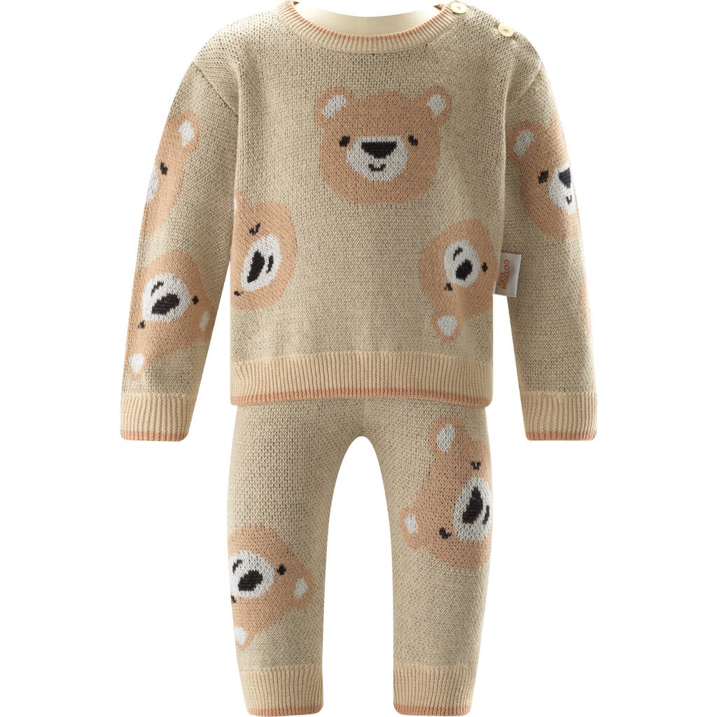 Rachel Riley Teddy Knit Sweater & Leggings Set