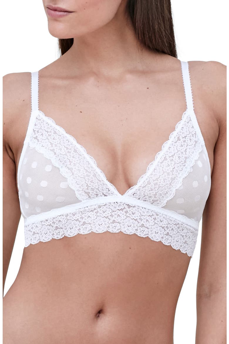 Dare Lace Bralette, Main, color, WHITE