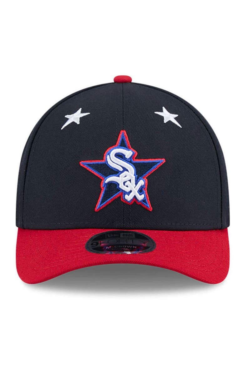 New Era Men's New Era Navy/Red Chicago White Sox 2025 MLB All-Star Game Workout 9FORTY M-Crown Adjustable Hat, Alternate, color, Navy