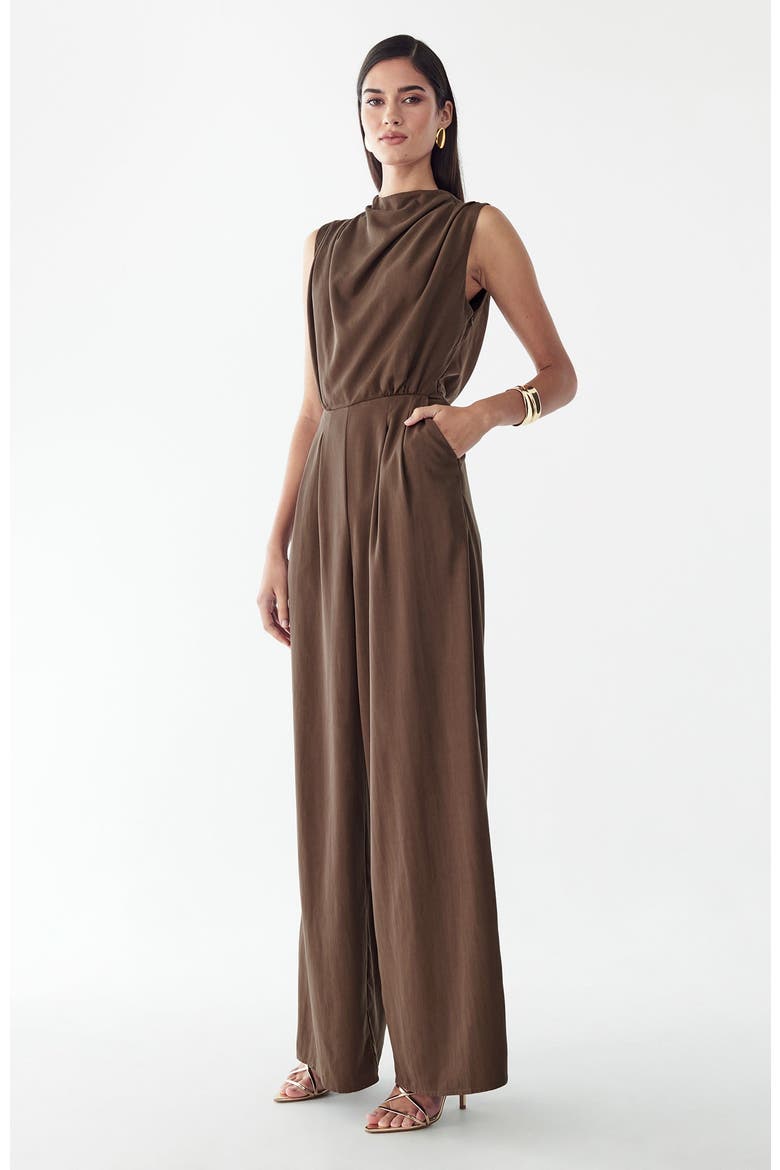 Annie Jumpsuit, Alternate, color, Chocolate