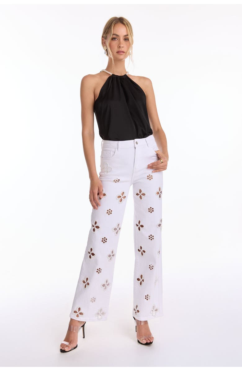 The Noli Shop Mika Silky Halter Top, Alternate, color, 