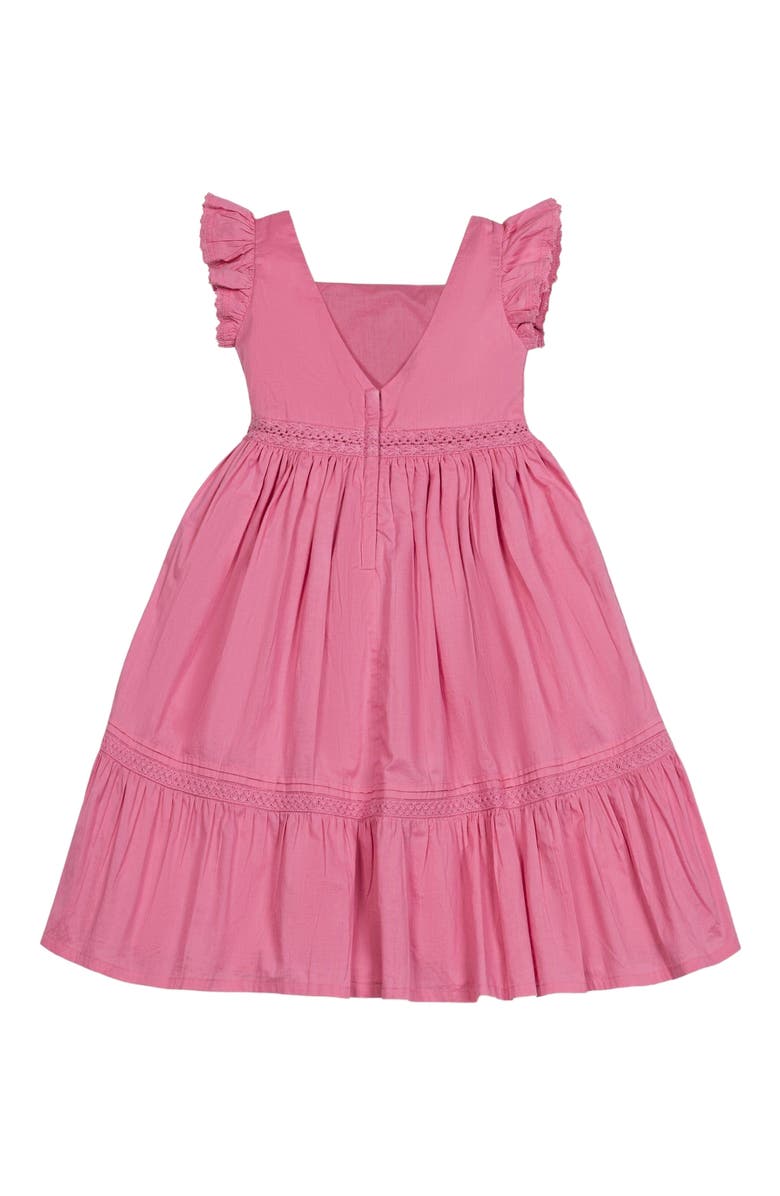 Hope & Henry Baby Girls' Organic Flutter Sleeve Maxi Dress, Infant, Alternate, color,