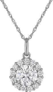 FZN 14K Gold Lab Grown Diamond Pendant Necklace