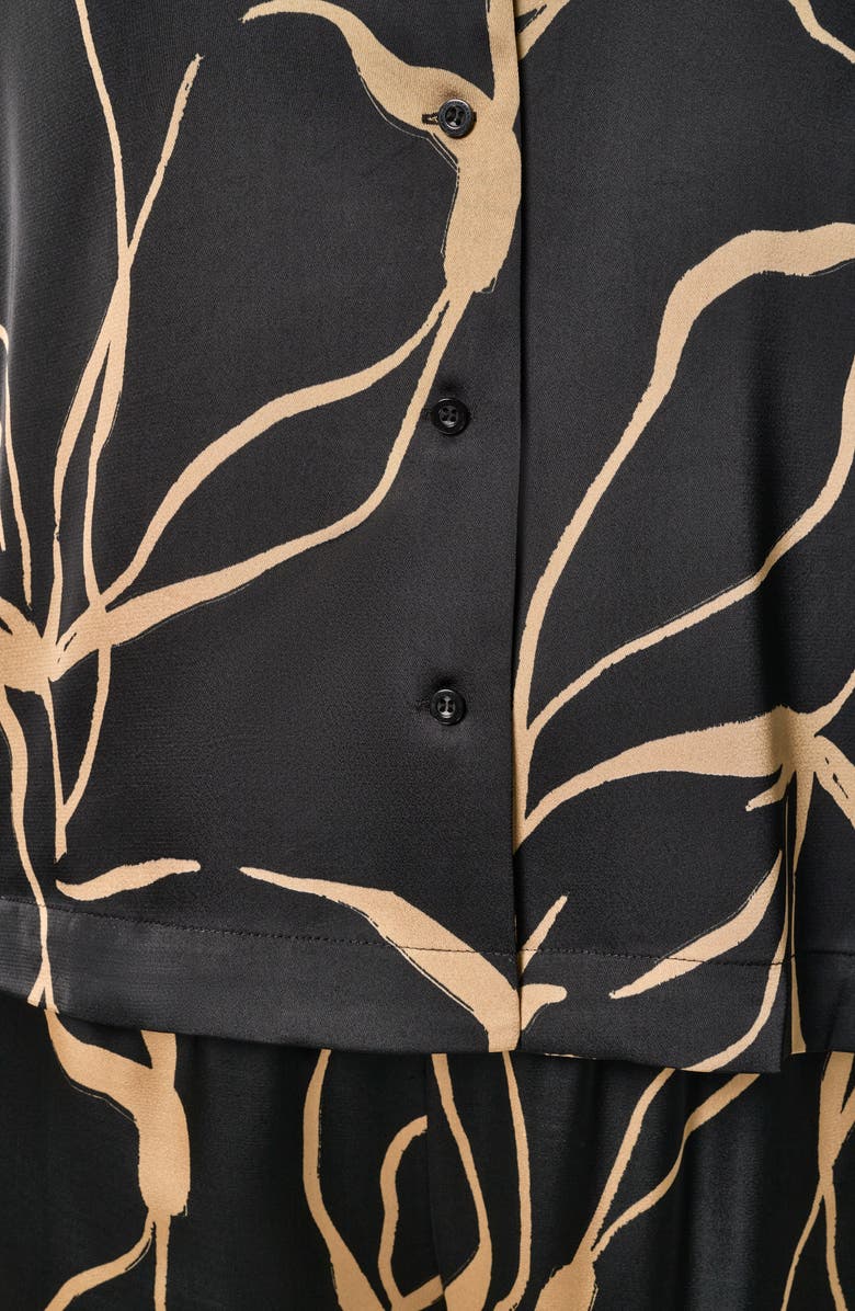 Donna Karan New York Print Satin Shirt, Alternate, color,